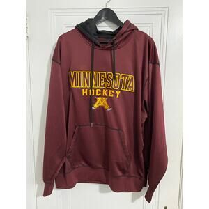Minnesota Gopher Hockey Maroon Hoodie Sweatshirt Men's Size XL